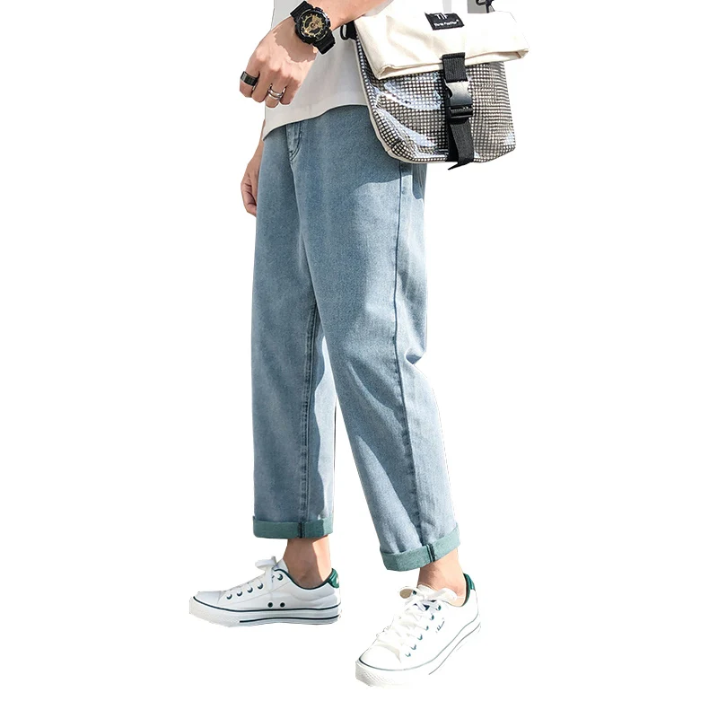 

New Printed Wide Leg Oversize Men's Pants Baggy Jeans For Men Trousers Cargo Denim Overalls Boy Jeans