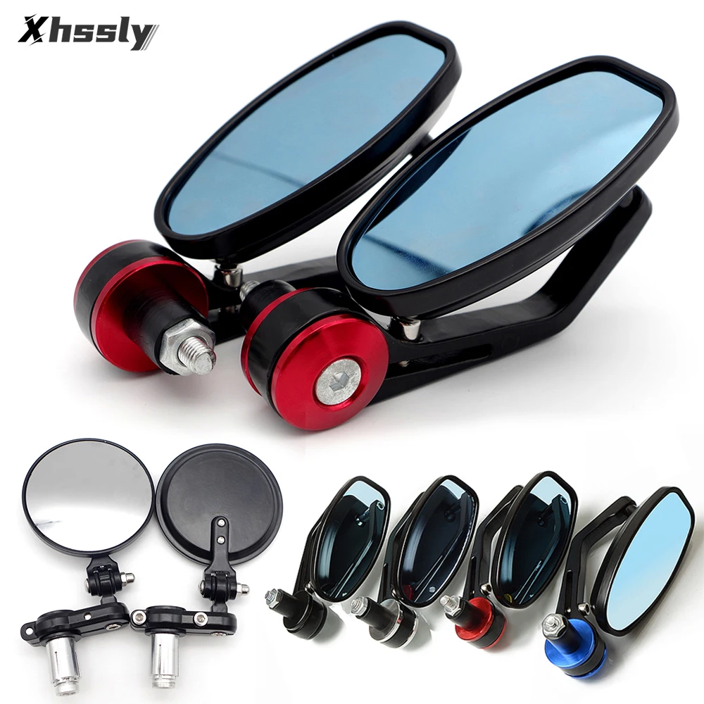 

Motorcycle Mirror 22mm Handle Bar End Side Rearview Mirrors For DUCATI Monster 796 Monster S4R Corse Monster 1200 Streetfighter