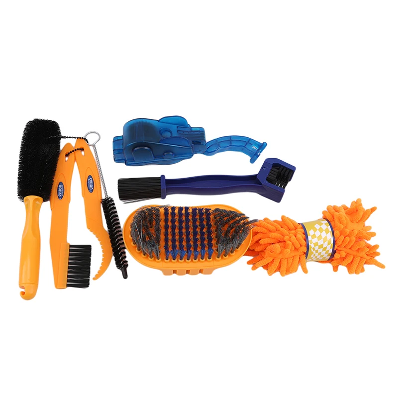 

Kits Bike Chain Cleaner Bicycle Cleaing Tool Tire Brushes Bike Cleaning Gloves Bicycle Cleaners Sets Cleaning Kits Accessories