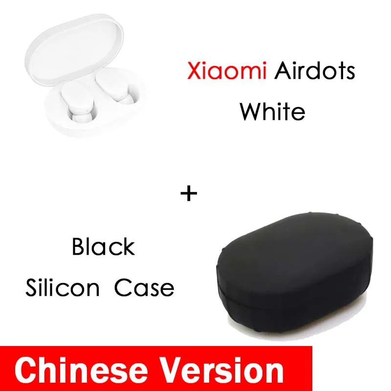 CN white n black Оригинальные Xiao mi Red mi AirDots Bluetooth наушники Молодежная версия стерео mi ni Беспроводная Bluetooth 5,0 гарнитура с mi c наушниками - Цвет: CN white n black