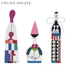 Современные деревянные подарки для детей, яркие цветные куклы, фигурки семьи, прекрасные абстрактные статуи, аксессуары для украшения дома и офиса