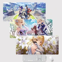 game genshin lmpact lock edge mouse pad anime two dimensional game peripheral computer table mat gift customization