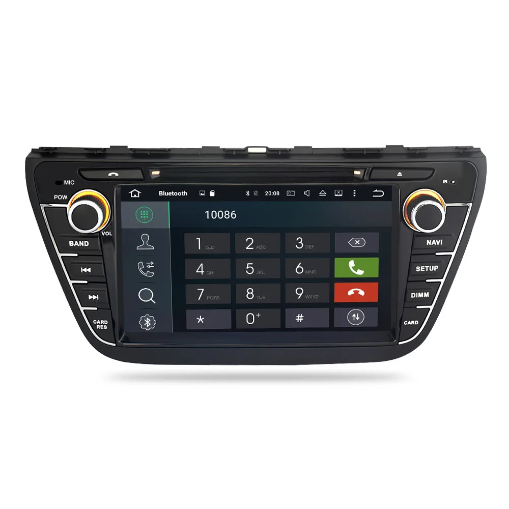 IPS Screen Android10.0 Car Radio Navigation For Suzuki SX4 S-Cross 2014 2015 2016 DVD Player GPS Multimedia WIFI Stereo Headunit |