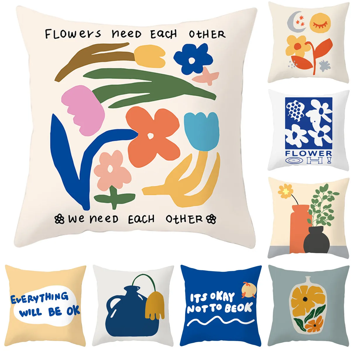 

Скандинавская абстрактная картина, чехол для диванной подушки, чехол для дома, дивана, автомобиля, декоративная подушка, наволочка для поду...