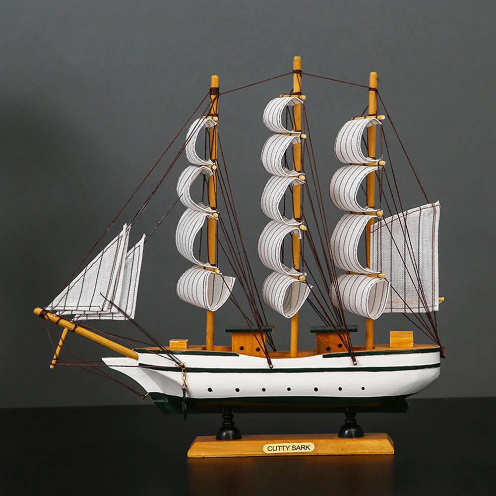 

Украшение для средиземноморской модели парусного судна, искусственный декор для винного шкафа, деревянная лодка, предметы интерьера для до...