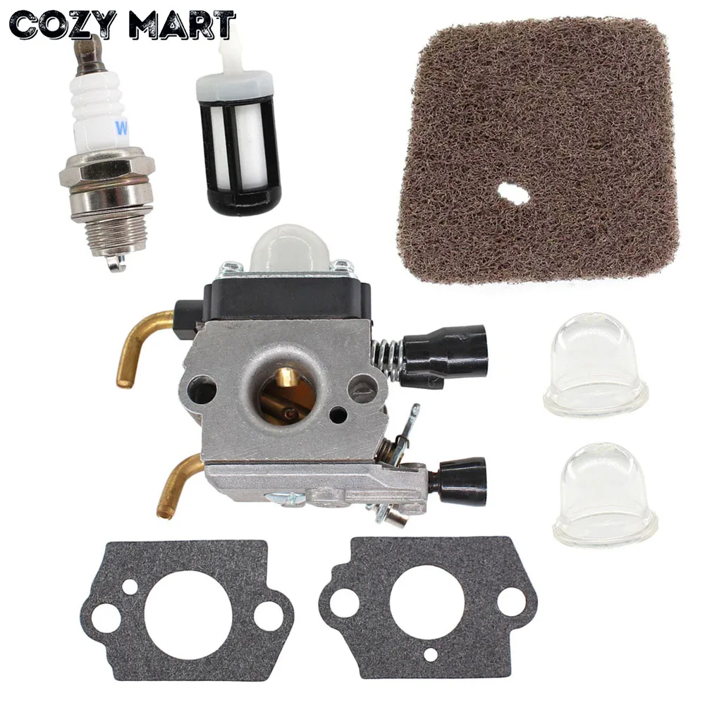 Карбюратор воздушный фильтр свеча зажигания для STIHL FS38 FS45 FS55 FC55 FS74 FS75 FS76 FS80 FS85 KM80
