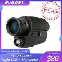 svbony 5x32 infrared digital night vision monocular with 8g tf card 200m range hunting monocular thermal imager for hunting