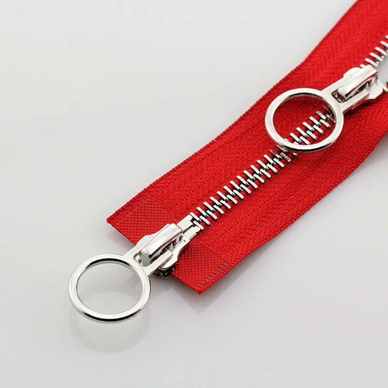 5 # разъемная застежка молния 70/90 см двойной круг Ползунки с металлическим