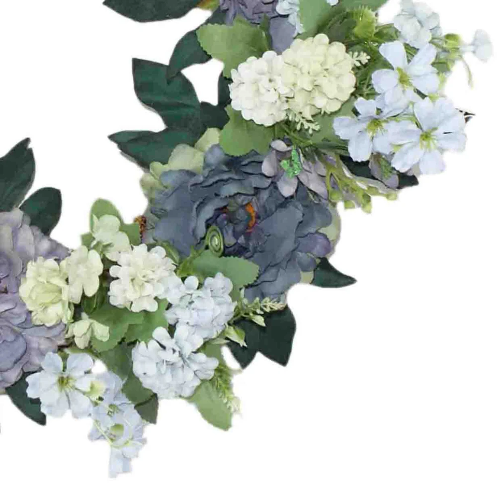 

Artificial Wreath Garland Simulation Flower Wall Decoration Silk Cloth Pink Rose
