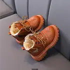 Детские Ботинки Martin, ботинки в британском стиле, Новинка осени 2021, короткие ботинки для девочек, повседневные одноботинки для мальчиков, популярная школьная обувь