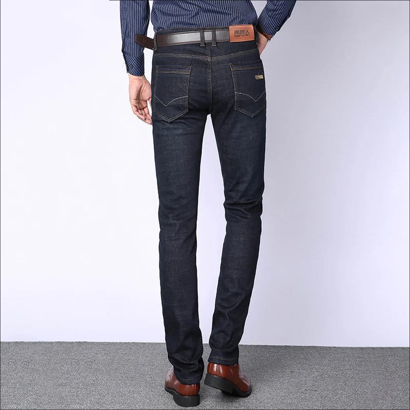 Vomint мужские джинсы умные повседневные эластичные тянущиеся длинные брюки размер
