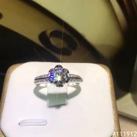 kjjeaxcmy fine jewelry mosang diamond 925 sterling silver new women ring support test fashion