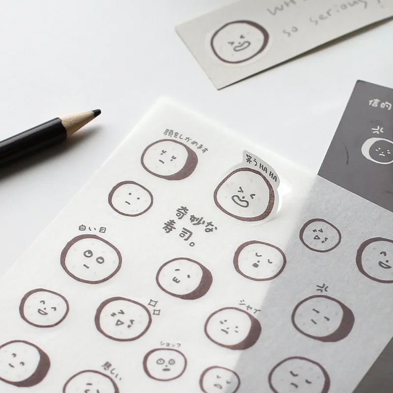 Креативный Маленький милый бумажный стикер для самовыражения сделай сам дневник
