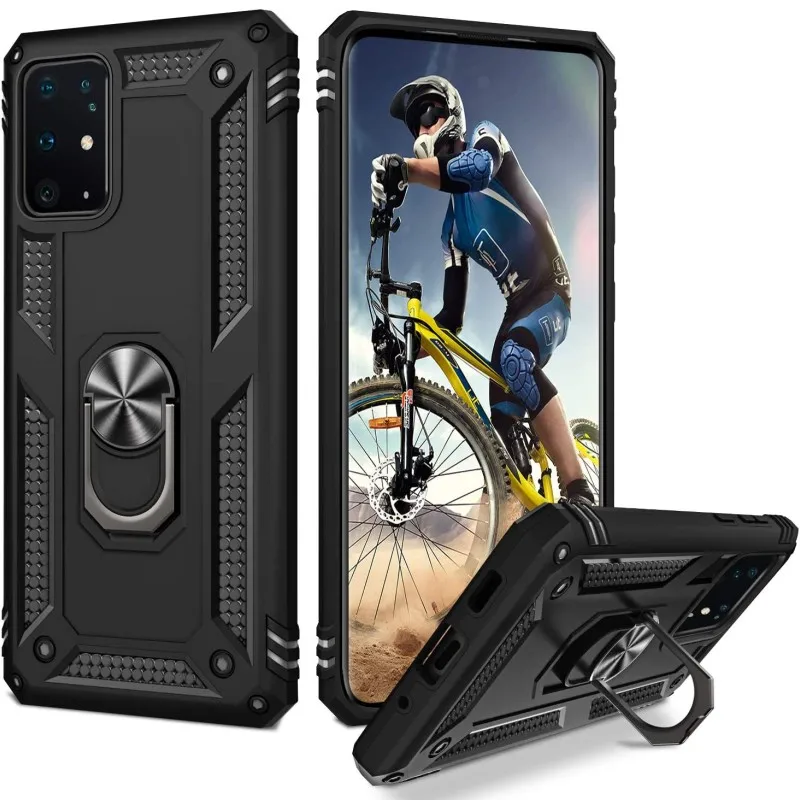 Чехол для Huawei P40 Pro P30 Lite противоударный чехол с кольцом и подставкой
