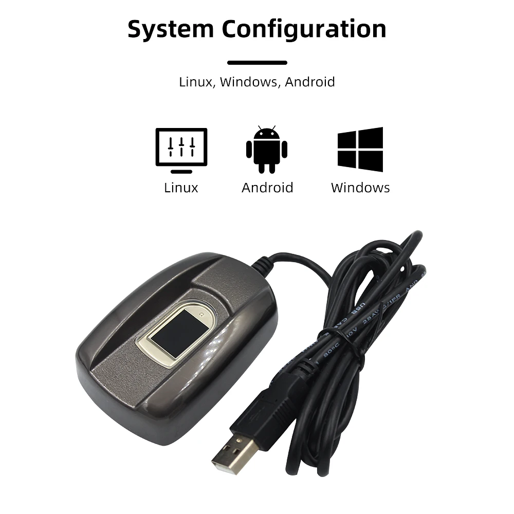 USB сканер отпечатков пальцев Датчик полупроводниковый бесплатно SDK поддерживает