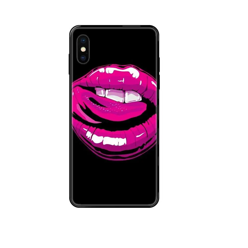 Чехол для iPhone 11 12 Pro Max Plus X XS XR 8 7 6S SE 5 5C Женский оболочка 2020 с красными сексуальными