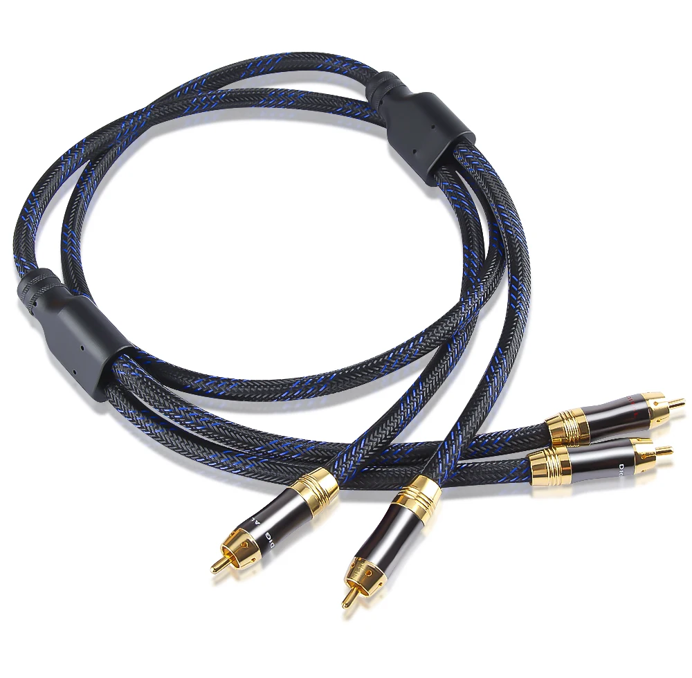 Аудиокабель Hi-Fi 1 м, 1,5 м, 2 м, 3 м, 5 м, 2 фонокорректора Hi-Fi RCA ...