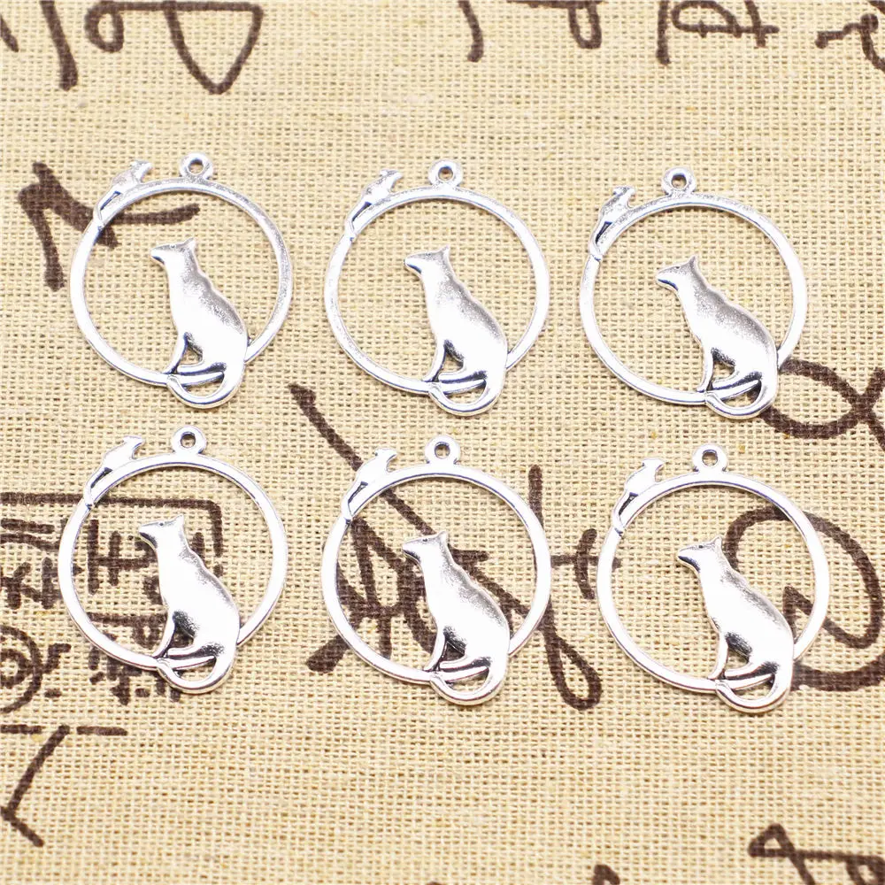 

Charm For Making Jewelry Pendants Antique Silver Color Mouse 31x26mm 5pcs