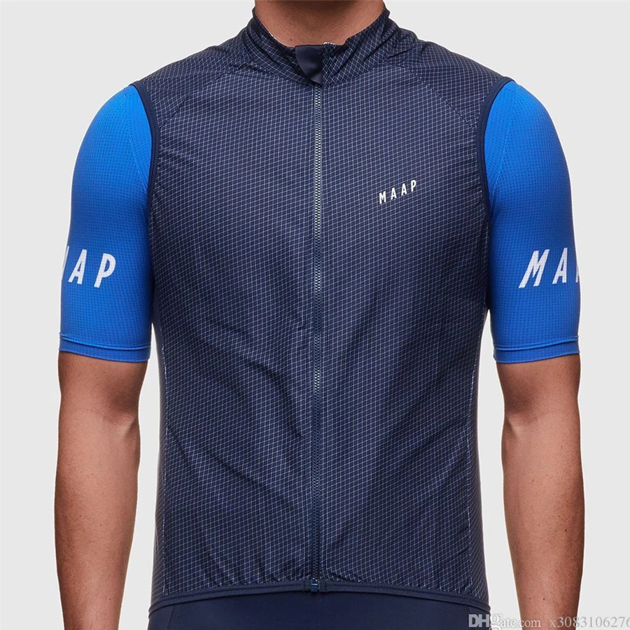 

MAAP SleevelessVest Cycling Jersey WindproofWaterproof Breathable Quickdrying Lightweight Mountain Ciclismo Chalecos Para Hombre