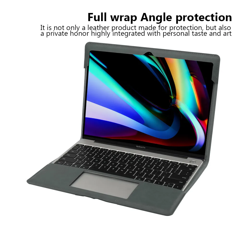 Для MacBook Pro 16 дюймов чехол из искусственной кожи для планшета защитный ноутбука с