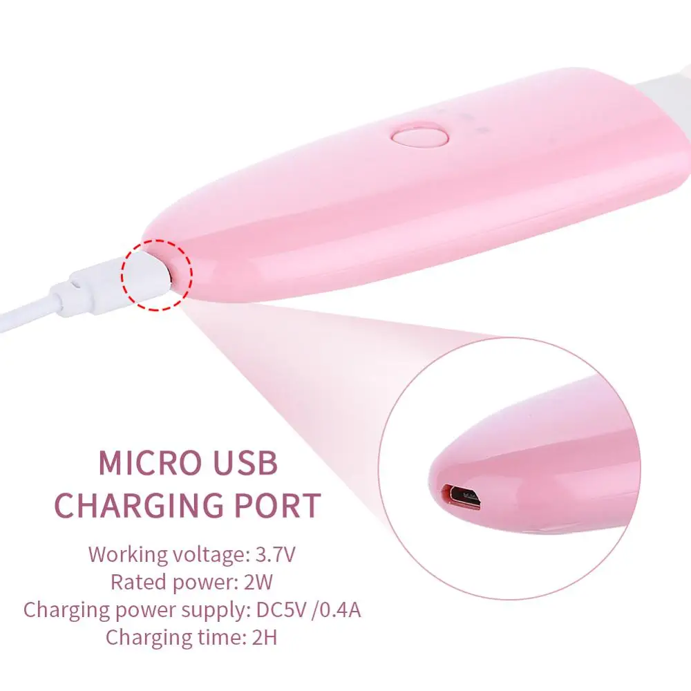 

Black Head Cleaner Blackhead Removal Equipment Face Beauty Apparatus Clean Skin Care Pore Clear Ultrasonic Scrubber PINK ABS