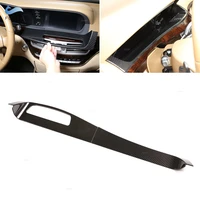 lhd for mercedes benz s class w221 2008 2012 abs carbon texture dashboard panel lower surface board cover protective trim