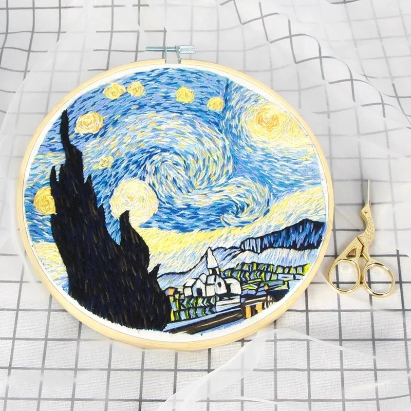 Набор для вышивки Звездная ночь сделай сам|Вышивка| |