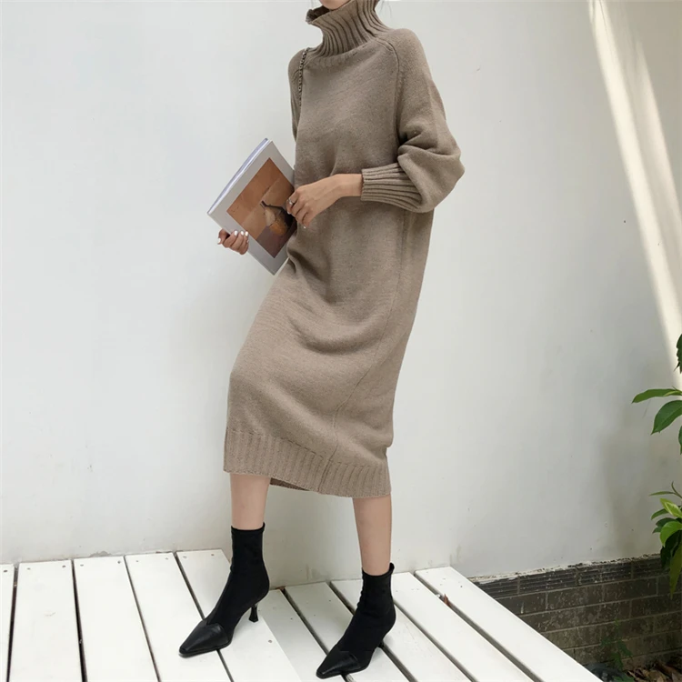 Colorfaith Новый 2019 осень зима Для женщин с высоким плотно облегающим шею воротником