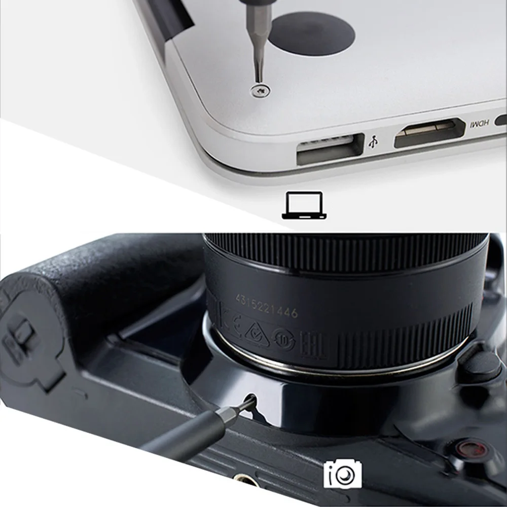 Набор отверток 22/25 в 1 с ручкой из алюминиевого сплава магнитный для ежедневного