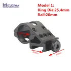 45 градусов офсетная печать винтовка фонарик фонарь красный лазер Крепление 19,5 мм25,4 мм30 мм кольцо Пикатинни 20 мм Вивер винтовка пистолет