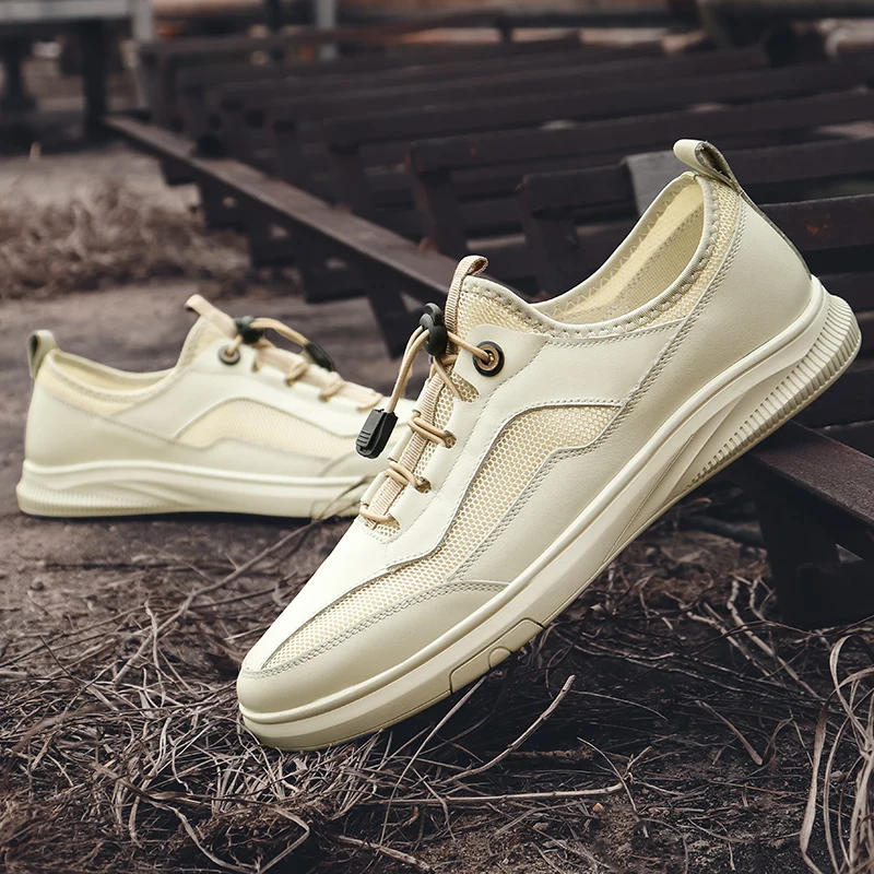 

Casual Male Shoe Breathable Casual Shoes Sapato Masculino For Men Causal Fashion Sneakers Man Men's Leather Running