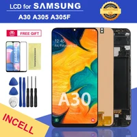 incell 6 36%e2%80%9c lcd for samsung a30 lcd display for samsung a30 2019 a305 a305f a305fd lcd screen touch digitizer assembly