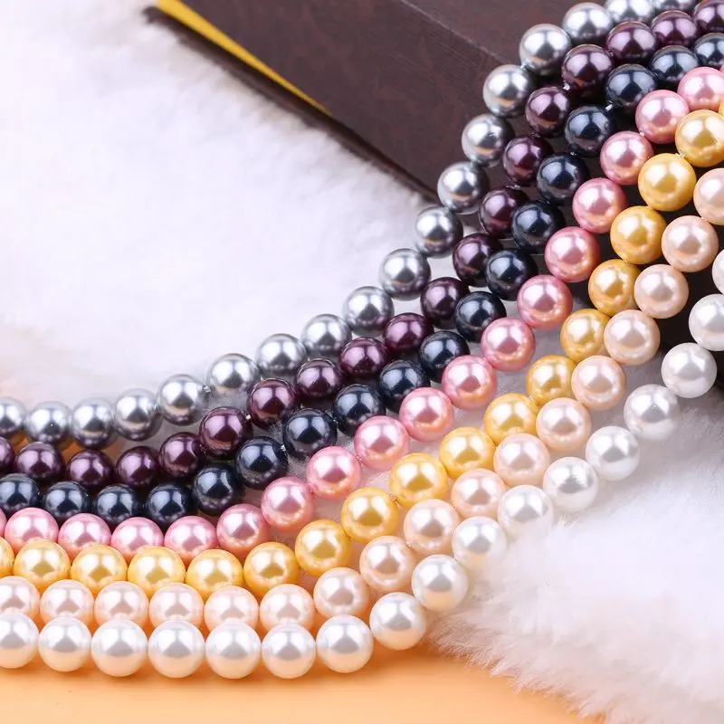 

Multicolor 4-14mm Pick Size Round Imitation Shell Pearl Beads Fashion Fit Diy Necklace Bracelet Jewelry Making 15