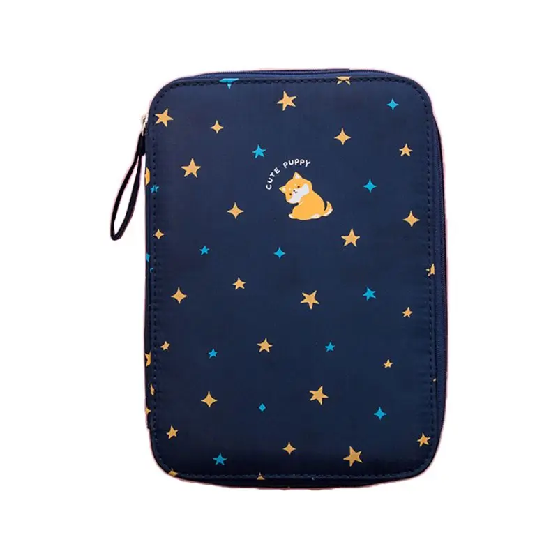 

Korea Multifunction Pencil Bag Canvas Large Capacity Pen Curtain Case Students Gifts Stationery School Supply