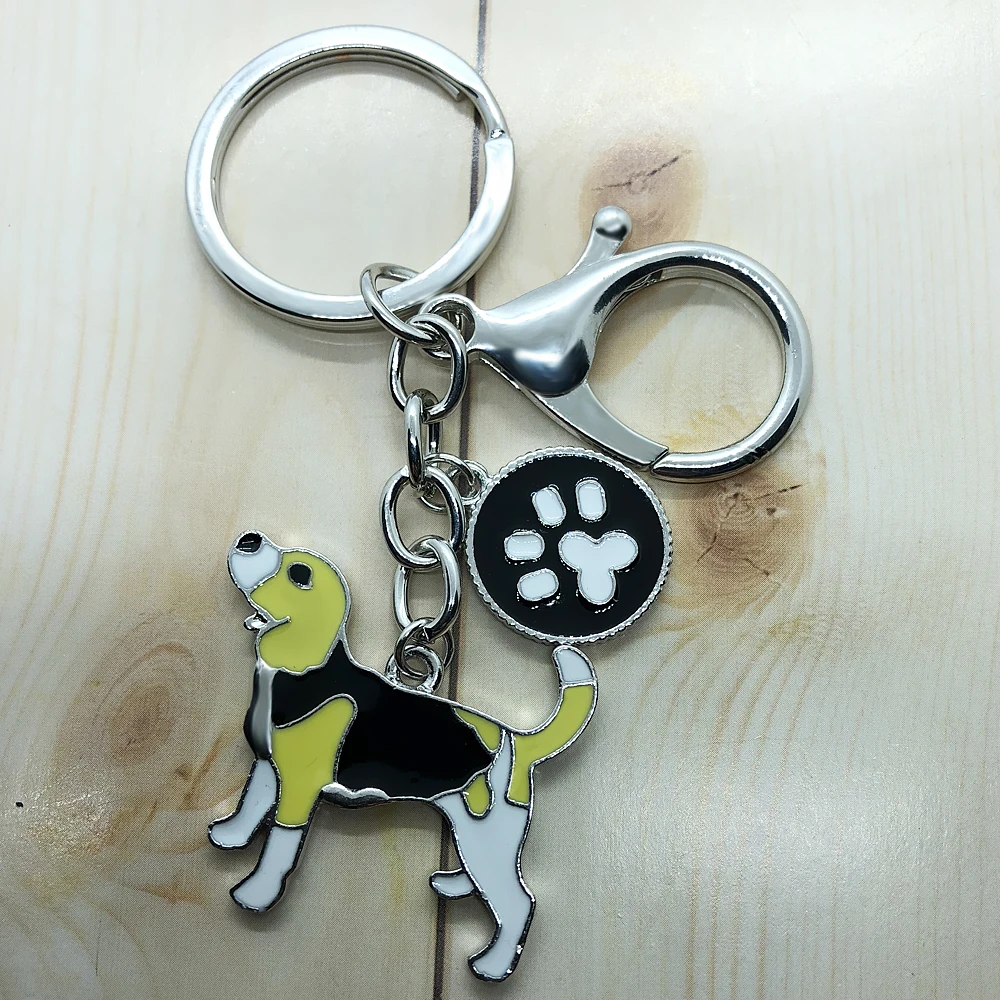 Hot popular family pet dog jewelry key chain enamel craft beagle pendant metal | Украшения и аксессуары