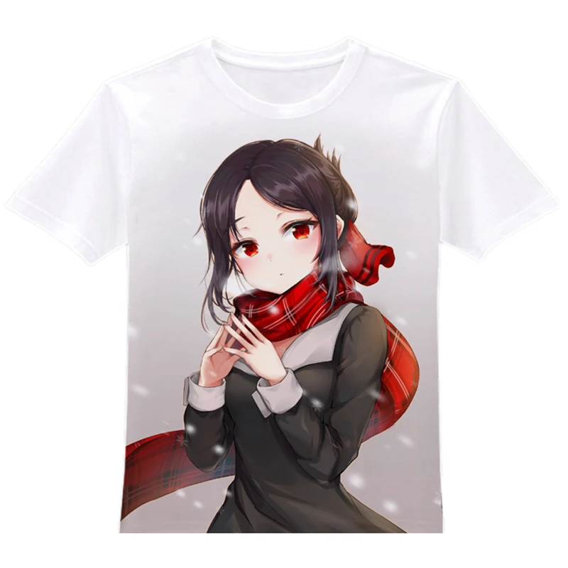 1 шт. аниме мультфильм Кагуя сама: Love Is War футболка с коротким рукавом ежедневный