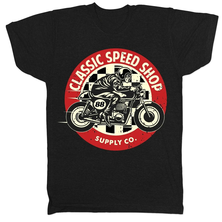 Мотоцикл кафе гонщик Вдохновленный мотобайк Винтаж Ретро Мужская Горячая Удочка