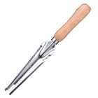 Лопата для прополки, ручной инструмент с деревянной ручкой для резки и пересадки сорняков