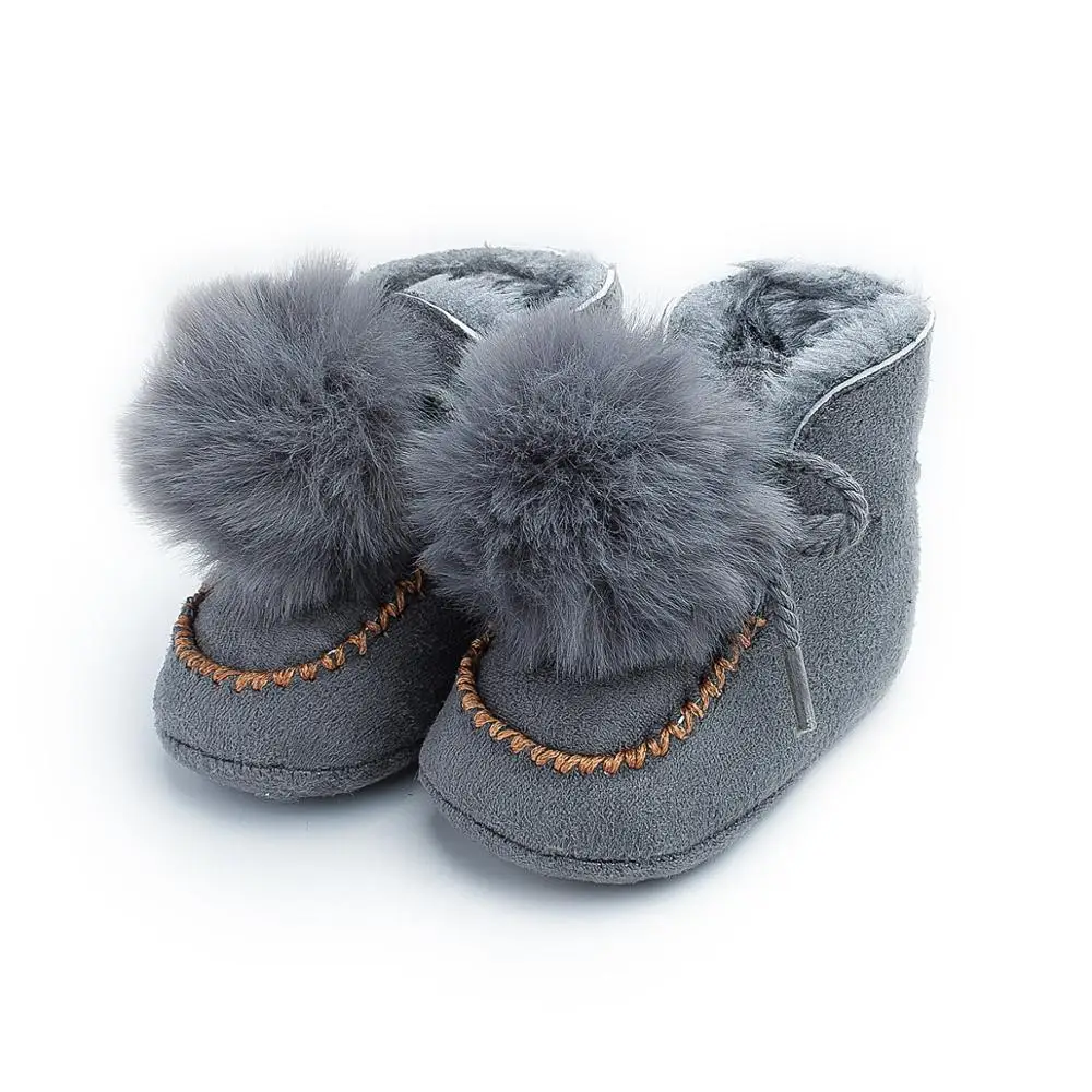 

Baby Snow Boots Girls Boys Winter Booties Baby Fur Warm Plush Shoes Kids Warm Cotton Shoes Boots