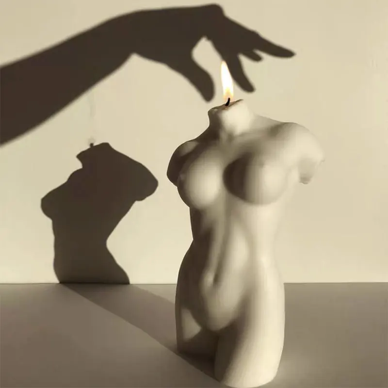 

3D Art Body Candle Mold Silicone Female Perfume Candle Mold Female Scented Candle Soap Valentine's Day Scented Candle Making
