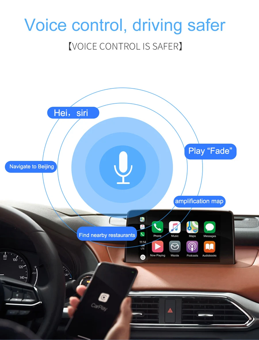 Carlinkit беспроводной Смарт ссылка Apple CarPlay ключ для Android навигации плеер мини USB Carplay палка с Android авто
