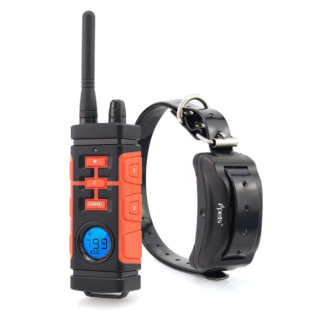 Тренировочный ошейник для собак Ipets PET616 водонепроницаемый IP67 с дистанционным