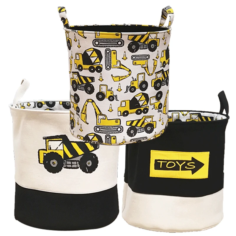 

33*40cm Cute Car Laundry Basket Bag Folding Laundry Basket Large Capacity Clothes Storage Bag Children Toy Storage Bucket