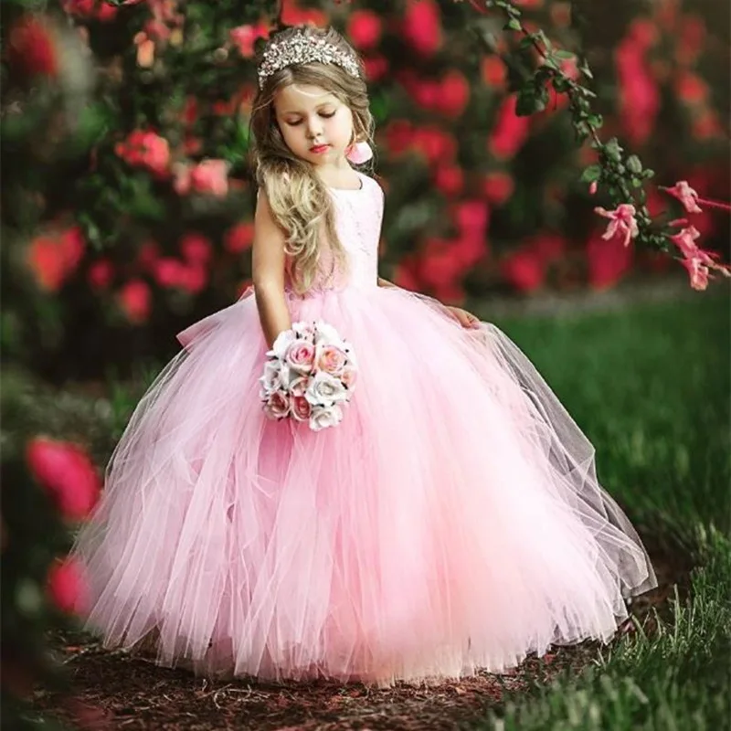 Picture style Синий пояс с жемчугом, бант, цветок, платье для девочек, Кружевная аппликация, рукав-колпачок, платье для первого причастия, вечерние платья для торжеств - Цвет: Picture style