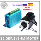 Сервопривод Nema 23 3 Нм 57HSE3N + HBS57, гибридный двухфазный шаговый привод с замкнутым контуромDL57, высокопроизводительный шаговый привод