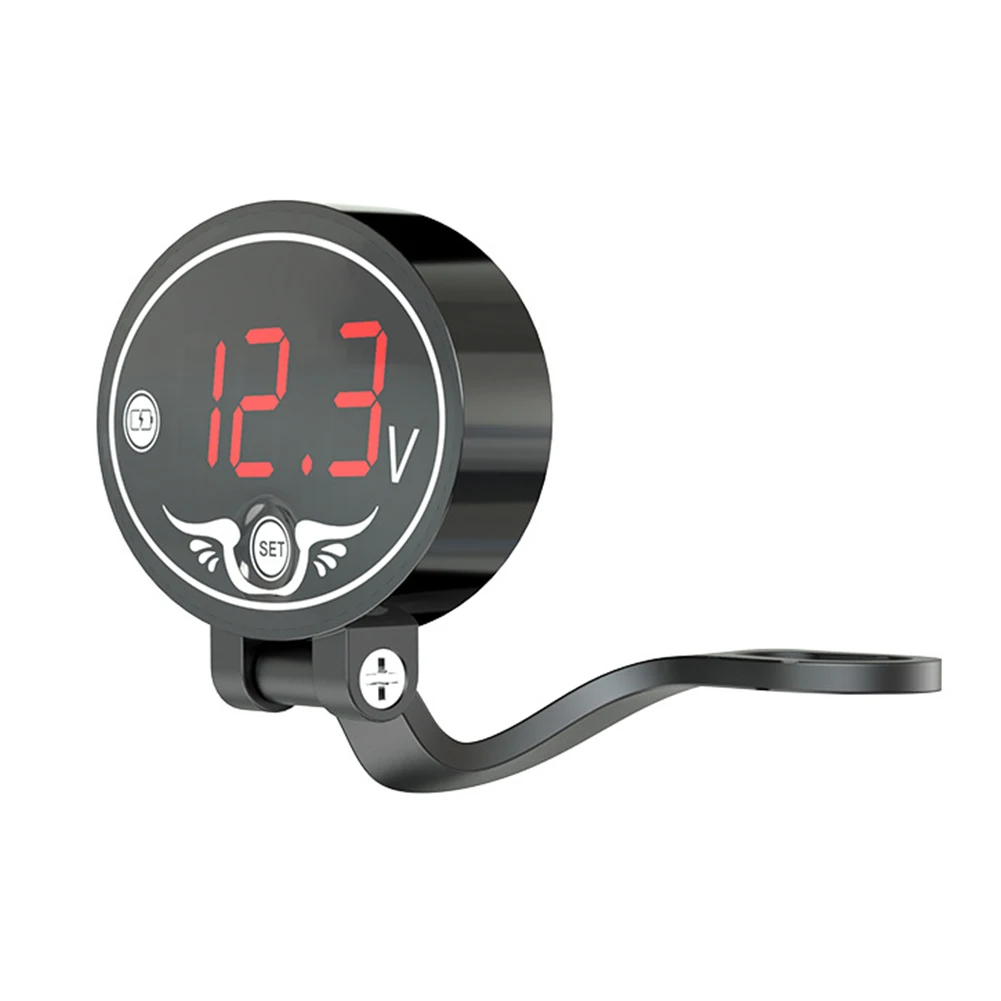 Автомобильный светодиодный цифровой вольтметр индикатор напряжения тестер