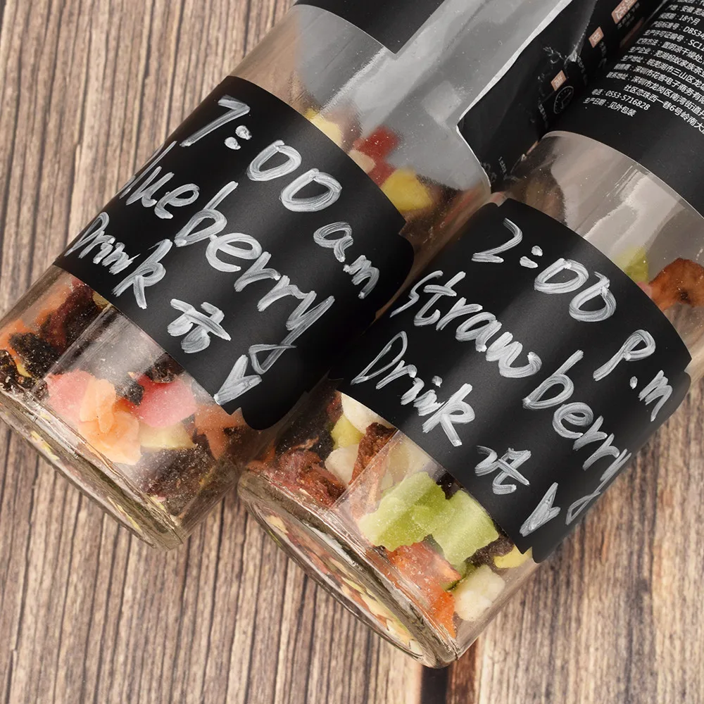 Этикетка для кухни стикер черной доски 24 звена варенья многоразовая наклейка