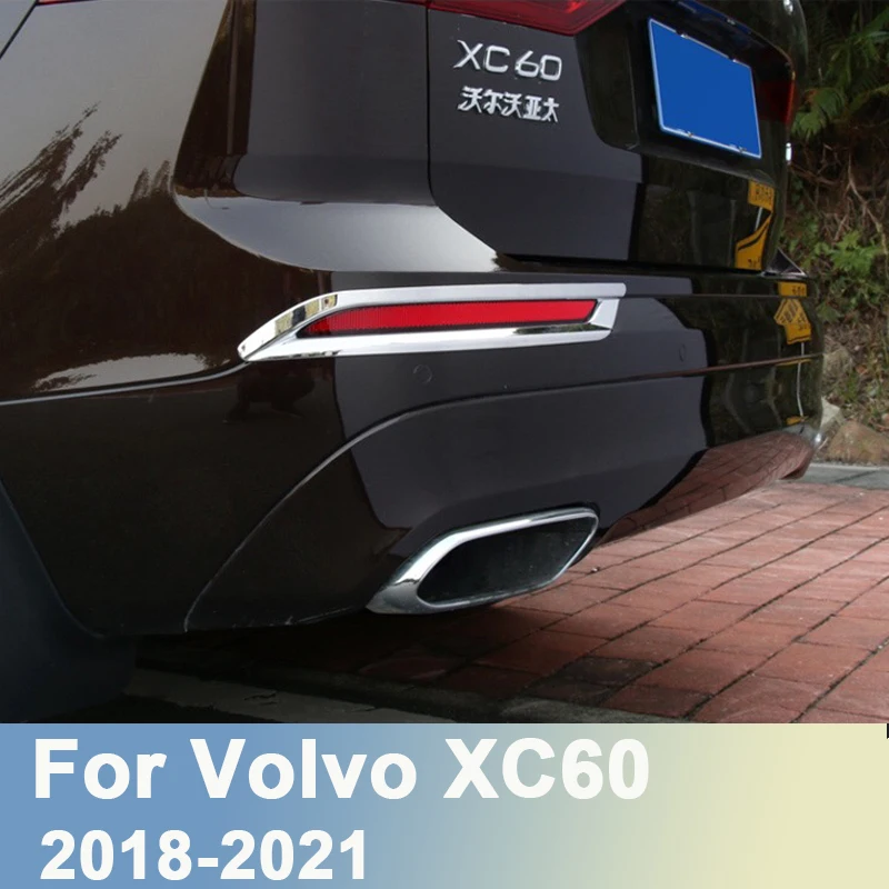 

Для Volvo XC60 2018 2019 2020 2021 ABS, хромированная задняя противотуманная лампа, обшивка, задняя противотуманная фара, наклейка на раму, стильные аксессуары