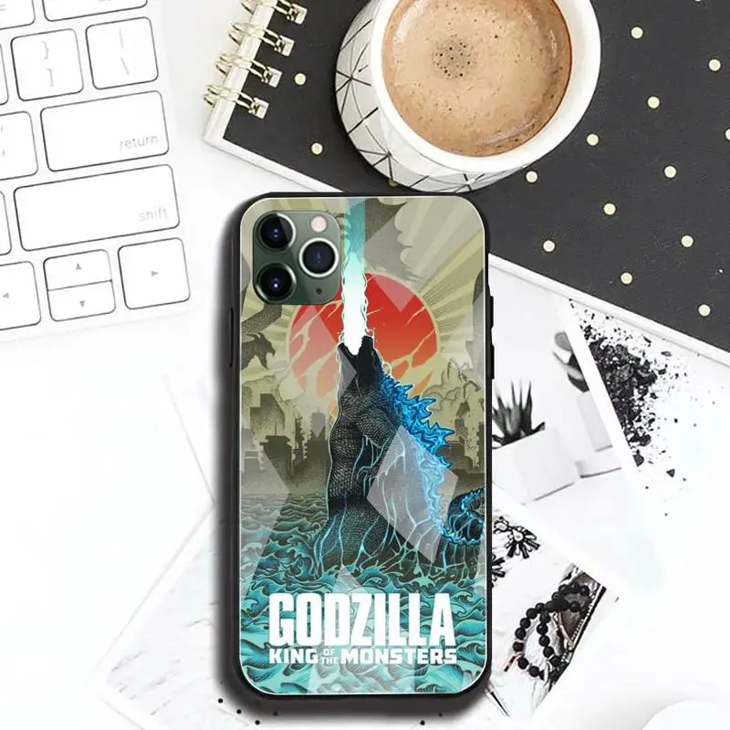 

Monster-Godzillas Phone Cases Tempered Glass For iPhone 12 11 Pro Max Mini XR XS MAX 8 X 7 6S 6 Plus SE 2020 cover