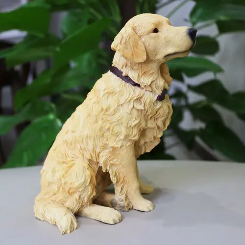 JJM золотистый ретривер собака желоба животные коллекционер игрушки украшение